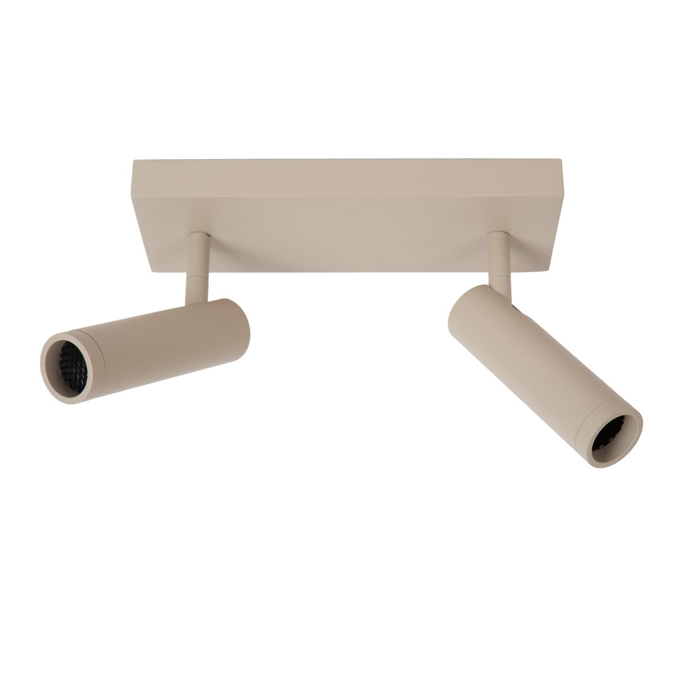 Lucide Strakke plafondlampGrado 2-lichts zand bruin - 22974/02/41